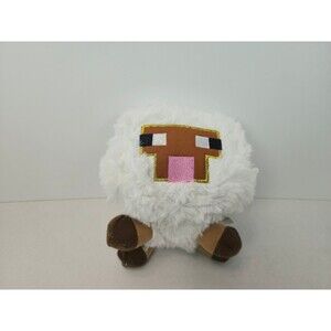 Mojang Minecraft 2014 Video Game Plush White Sheep 6 inch Doll